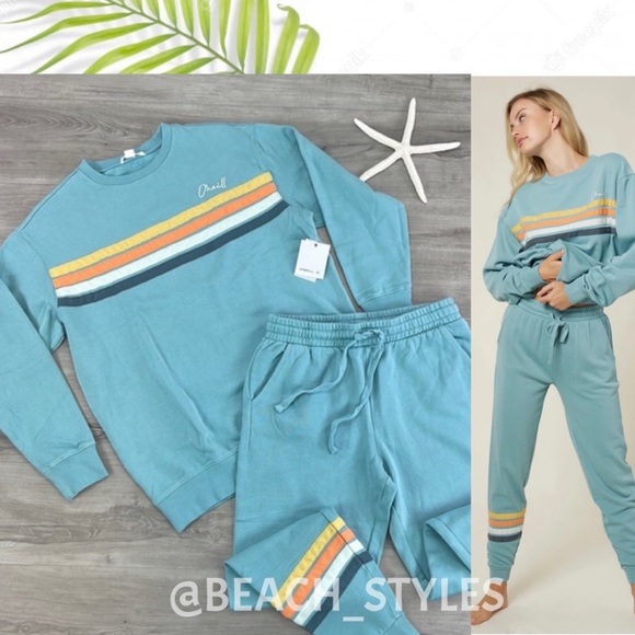 O'Neill Pants - 🔆O’NEILL🔆 QUNN OCEANIC WASH SWEATSHIRT SWEATPANTS SET